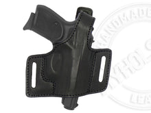 Load image into Gallery viewer, OWB Quick Draw Leather Slide Holster W/Thumb-Break Fits Bersa Thunder .380 ACP
