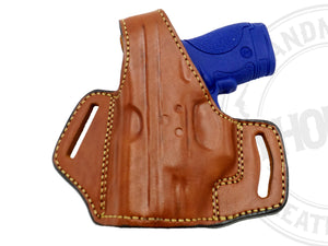 Glock 26/27/33 OWB Thumb Break Leather Belt Holster