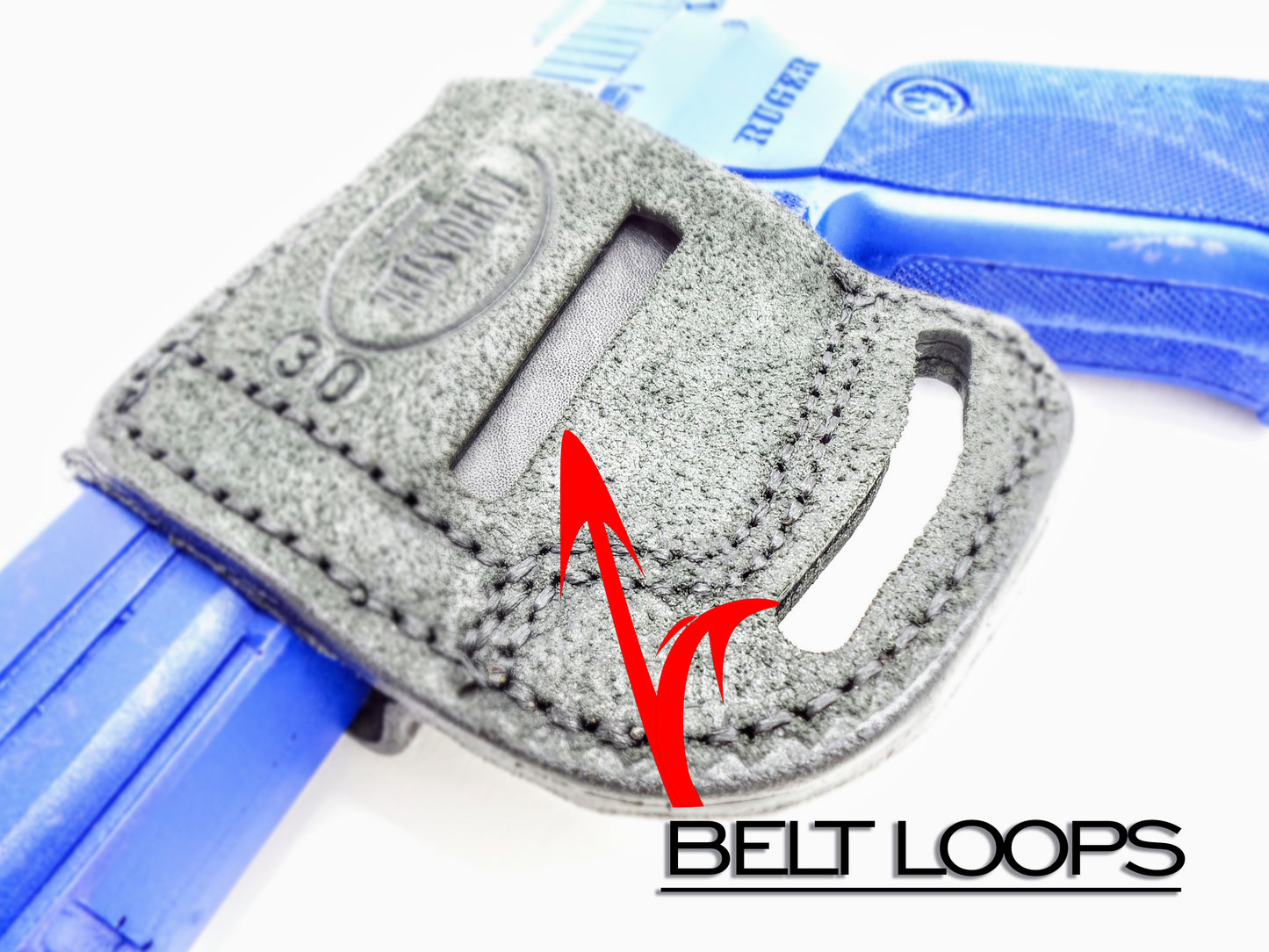 Glock 17/22/31 Yaqui Style Slide Leather Belt Holster