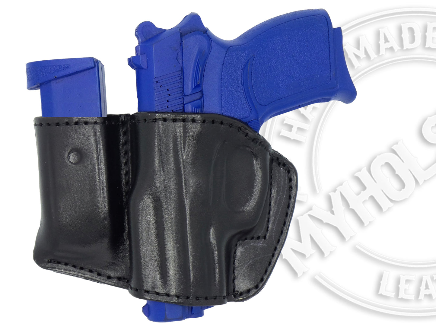 GLOCK 45 Holster And Mag Pouch Combo OWB Leather Belt Holster MyHolster Glock 45 holster and mag pouch combo owb leather belt holster myholster
