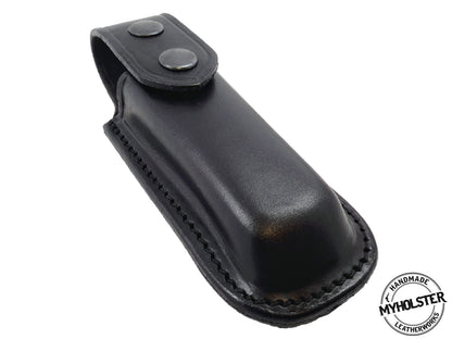 OWB Universal Leather Magazine Pouch w/Snap Holster Fits  9mm, .40 , .45 calibers