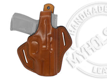 Load image into Gallery viewer, CANIK TP9 OWB Thumb Break Leather Belt Holster
