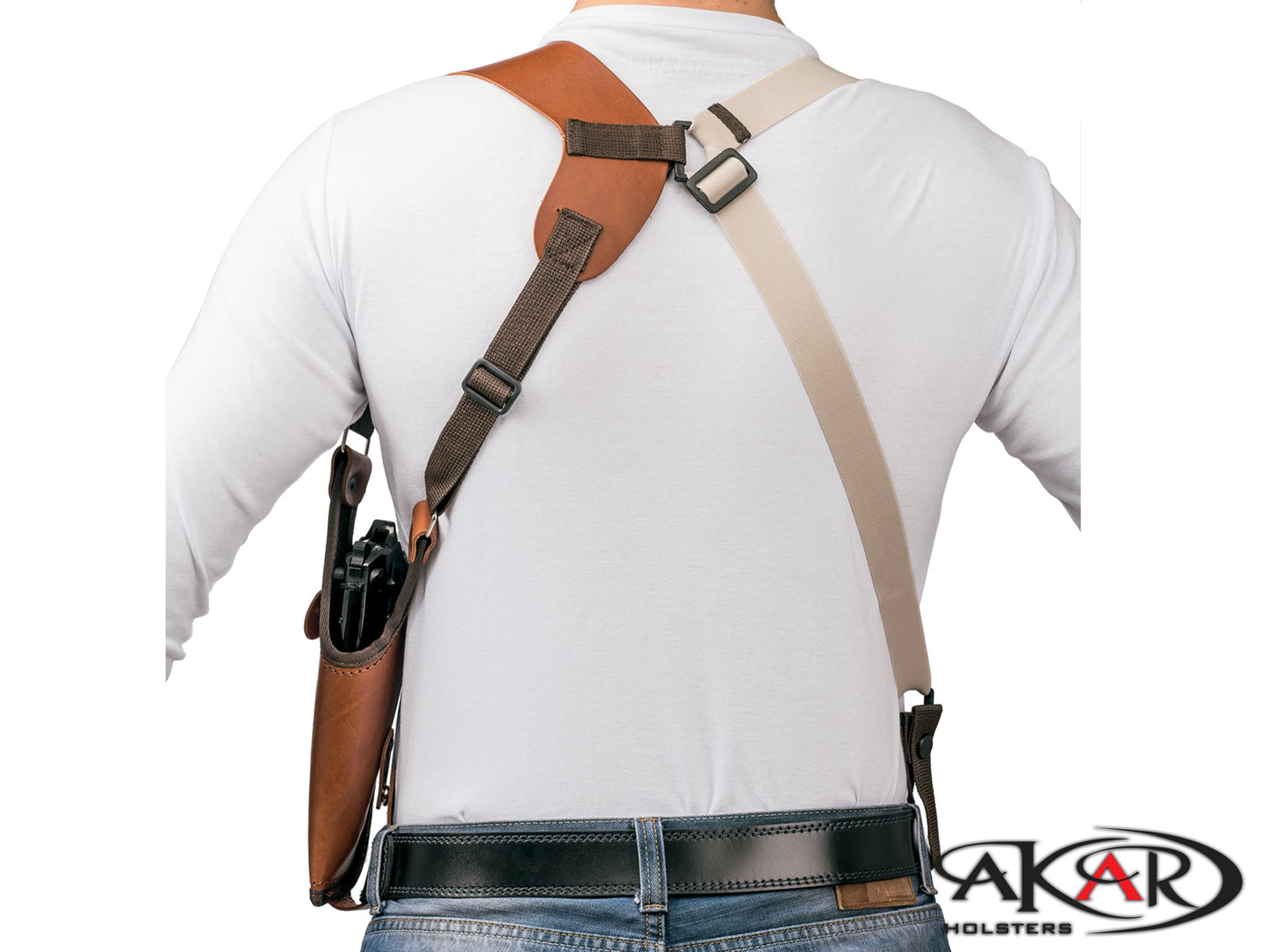 Walther PPX 9mm, .40 S&W Vertical Shoulder Leather Holster