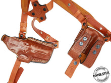 Load image into Gallery viewer, Shoulder Holster System with Double Mag Pouch for Smith &amp; Wesson M&amp;P 45 4.5&quot;
