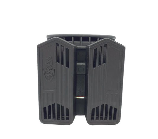 Universal Polymer OWB Double Magazine Holder Fits 9mm/40/45 Adjustable Paddle Mag Carrier