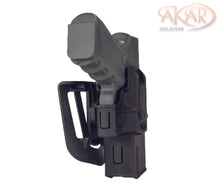 Load image into Gallery viewer, OWB HOLSTER FITS GLOCK 14,17,19,20,44 Polymer Outside The Waistband Carry Belt Holster With 360° Adjustable Paddle-Right Hand Slide Release Retention
