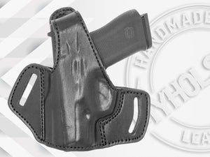 Mossberg MC1 Thumb Break Leather Belt Holster - Choose Your Hand and Color