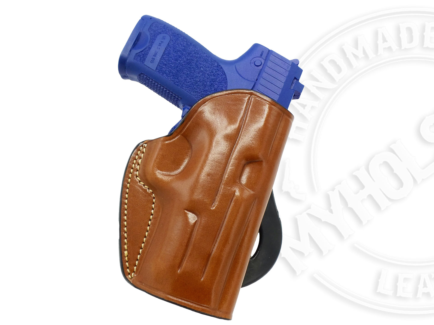 CZ 75 Compact  OWB Quick Draw Right Hand Leather Paddle Holster