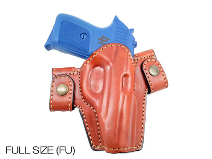 OWB Snap-on Leather Belt  Holster Fits Springfield Armory XD-45, 4"