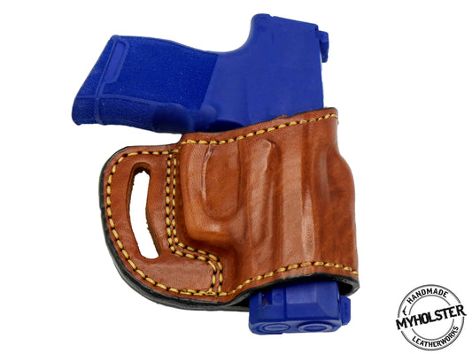 H&K VP9SK OWB Yaqui Slide Style Right Hand Leather Belt Holster