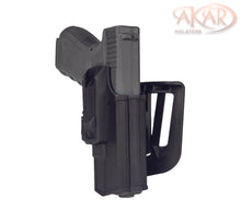 Load image into Gallery viewer, OWB HOLSTER FITS GLOCK 14,17,19,20,44 Polymer Outside The Waistband Carry Belt Holster With 360° Adjustable Paddle-Right Hand Slide Release Retention
