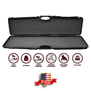 Mossberg Shockwave , Emperor Single Scope Hard Plastic Rifle Case with Foam | 31.25" x 10" x 3" Scratch and Water Resistant Storage Case - Dual Layers of Soft Egg Crate Foam