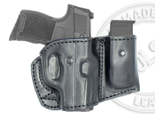 Smith & Wesson 3914 Holster and Mag Pouch Combo - OWB Leather Belt Holster